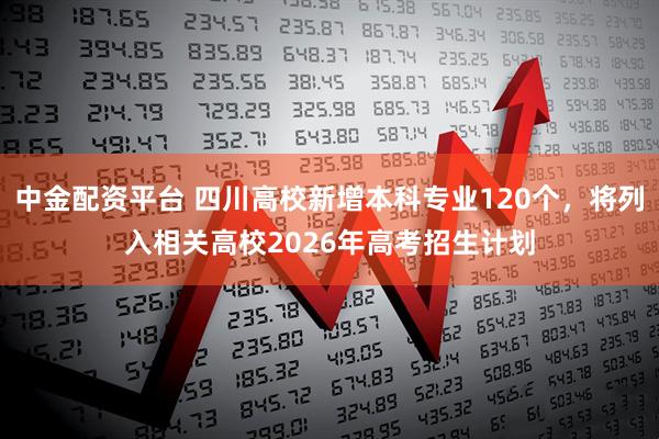 中金配资平台 四川高校新增本科专业120个，将列入相关高校2026年高考招生计划