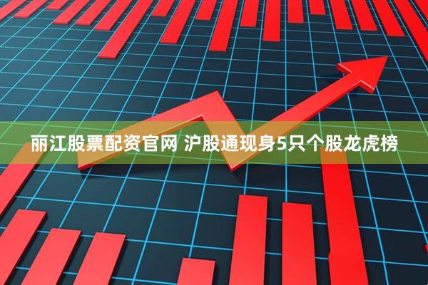 丽江股票配资官网 沪股通现身5只个股龙虎榜